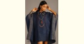 Indigo Collection | Linen kaftan with cowl neck | 09