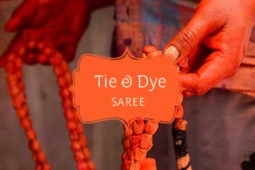 Tie and Dye Saree