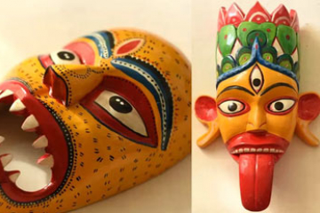 Wooden Mask form Bengal