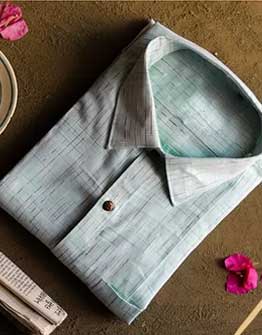 Kanishk . कनिष्क ♕ Handwoven  Cotton Shirt 
