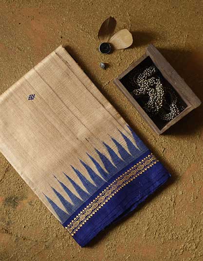 Handloom Pure Tussar Silk Sarees