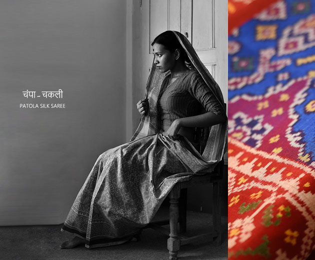 Silk patola saree