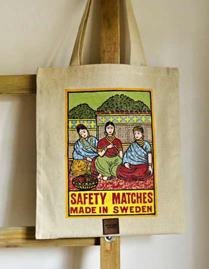 Hand painted bags