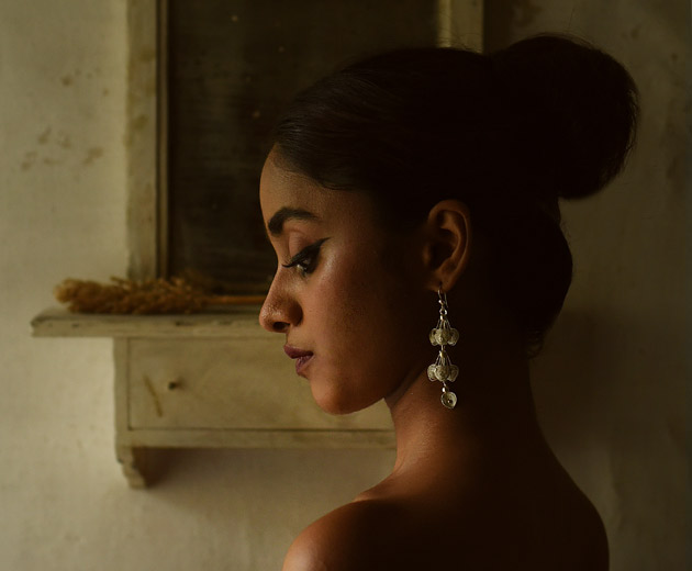 Filigree Silver Earring