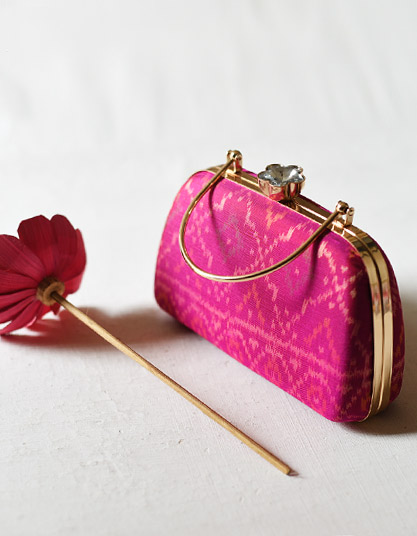 Handmade designer clutch