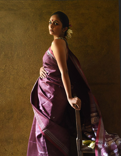 Tussar silk saree