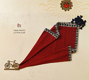 Sair . सैर ~ Ajrakh Scarfs