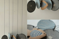 Ceramic . Hangings |  Handmade Ceramic Chimes - D