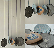 Ceramic . Hangings |  Handmade Ceramic Chimes - D