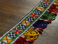 Shubh-Laabh . शुभ लाभ ⁂ Glass Bead Temple Toran