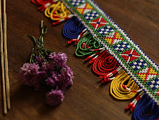 Shubh-Laabh . शुभ लाभ ⁂ Glass Bead Temple Toran