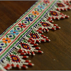 Shubh-Laabh . शुभ लाभ ⁂ Handcrafted - Bead Door Toran