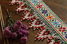 Shubh-Laabh . शुभ लाभ ⁂ Handcrafted - Bead Door Toran
