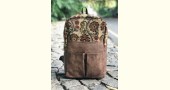 तहज़ीब ❃ Kalamkari Kilim Vegan Leather Backpack ❃ 8