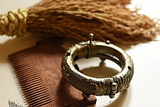 Kanupriya | Tribal / Vintage Jewelry - Jhaali Design Kada (Three Size Options)