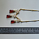 online Handmade designer glass Necklace - Red