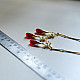 online Handmade designer glass Necklace - Red