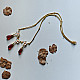 online Handmade designer glass Necklace - Red