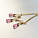 online Handmade designer glass Necklace - Pink 