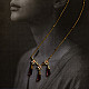 online Handmade designer glass Necklace - Pink 