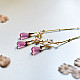 online Handmade designer glass Necklace - Pink 