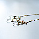 online Handmade designer glass Necklace - White 