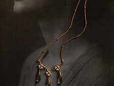 Kusumaprabha . कुसुमांप्रभा | Designer Glass Necklace - White