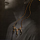 online Handmade designer glass Necklace - White 