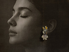 Kusumaprabha . कुसुमांप्रभा | Designer Glass Earring - Bunny