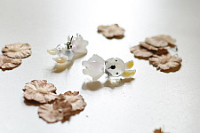 Kusumaprabha . कुसुमांप्रभा | Designer Glass Earring - Bunny