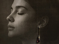 Kusumaprabha . कुसुमांप्रभा | Designer Glass Earring - Pink