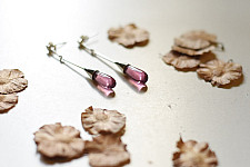 Kusumaprabha . कुसुमांप्रभा | Designer Glass Earring - Pink