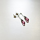 online Handmade designer glass Pink earring