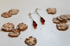 Kusumaprabha . कुसुमांप्रभा | Designer Glass Earring - Brown