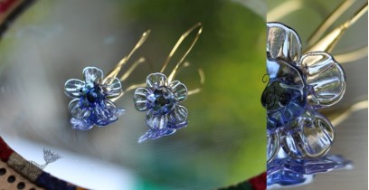 Flora ⚹ Glass Jewellery ⚹ Azure Bluet (Blue) ( Earring ) ~ 18A