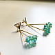 online Designer Handcrafted Glass Green Earring 