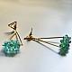 online Designer Handcrafted Glass Green Earring 