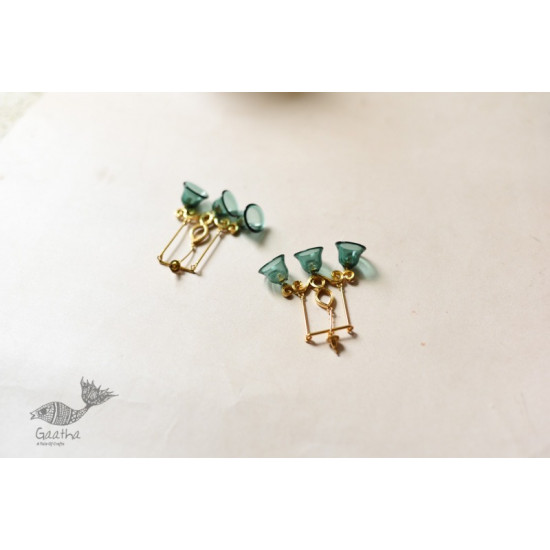 online Handmade designer glass earring - Three Bells