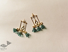 Kusumaprabha . कुसुमांप्रभा | Designer Glass Earring - Three Bells