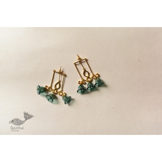 online Handmade designer glass earring - Three Bells