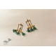 online Handmade designer glass earring - Three Bells