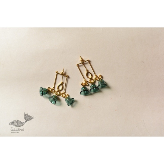 online Handmade designer glass earring - Three Bells