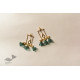 online Handmade designer glass earring - Three Bells