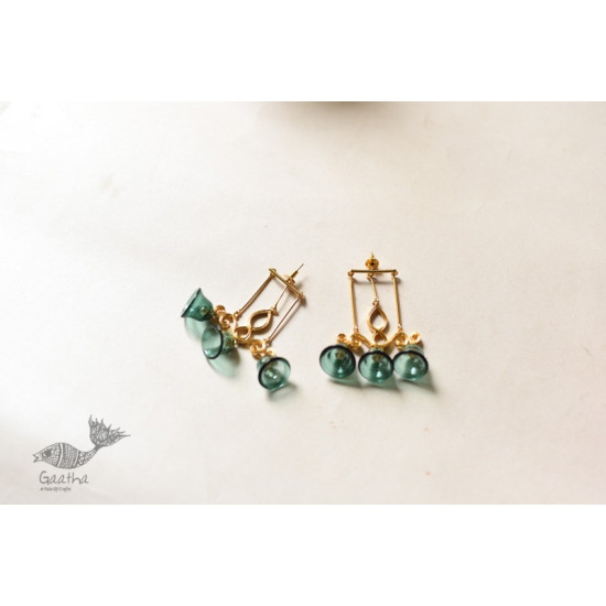 online Handmade designer glass earring - Three Bells