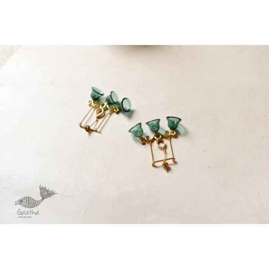 online Handmade designer glass earring - Three Bells