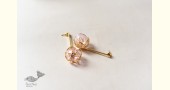 online Handmade designer glass earring - Pink Lotus