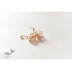 online Handmade designer glass earring - Pink Lotus