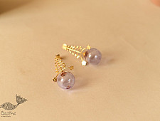 Kusumaprabha . कुसुमांप्रभा | Designer Glass Long Earring 