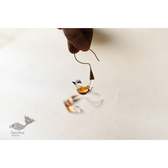 online Handmade designer glass earring - Sparrow 