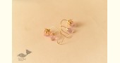 online Handmade designer glass earring - Light Pink Lotus